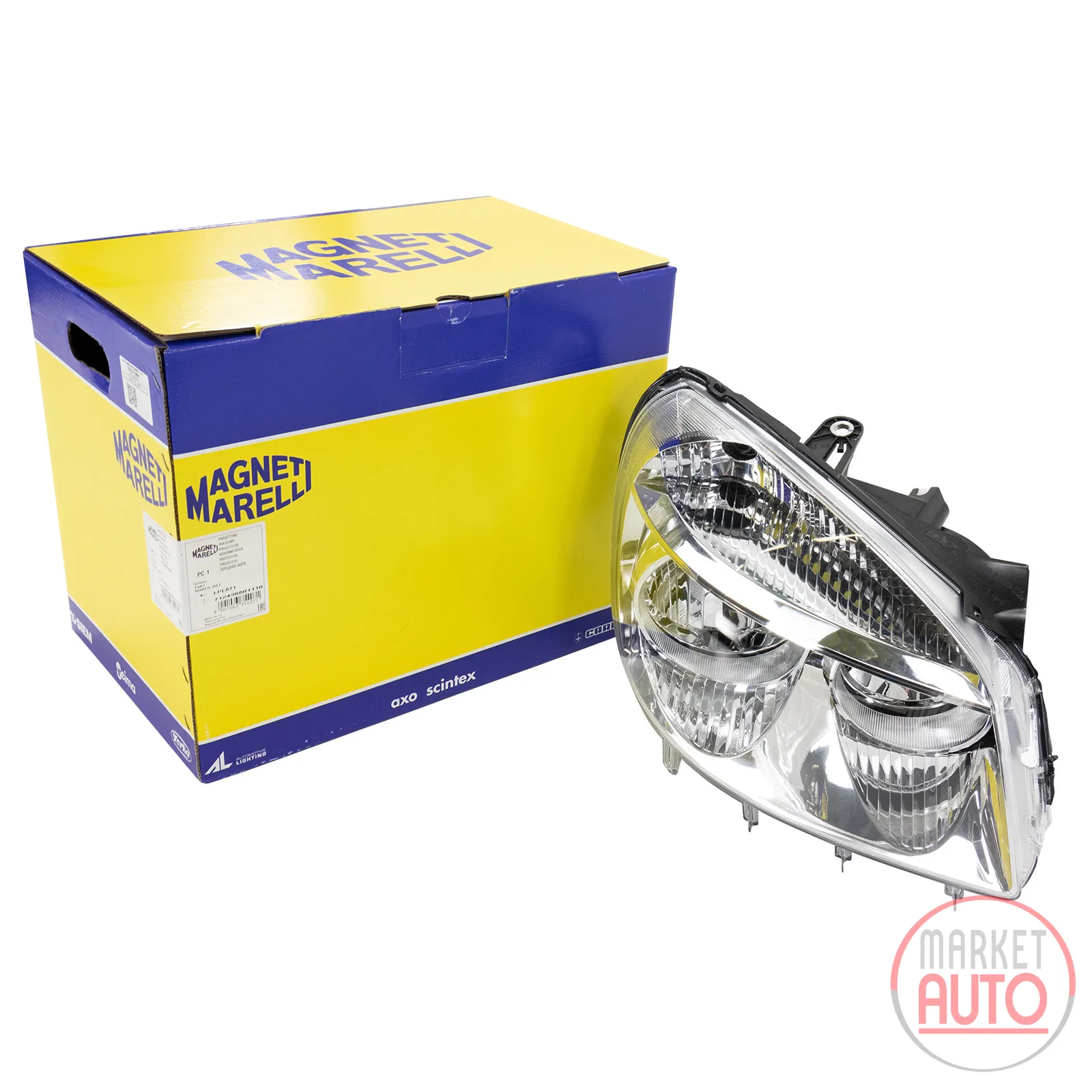 Headlight front right H1/H7 Magneti Marelli