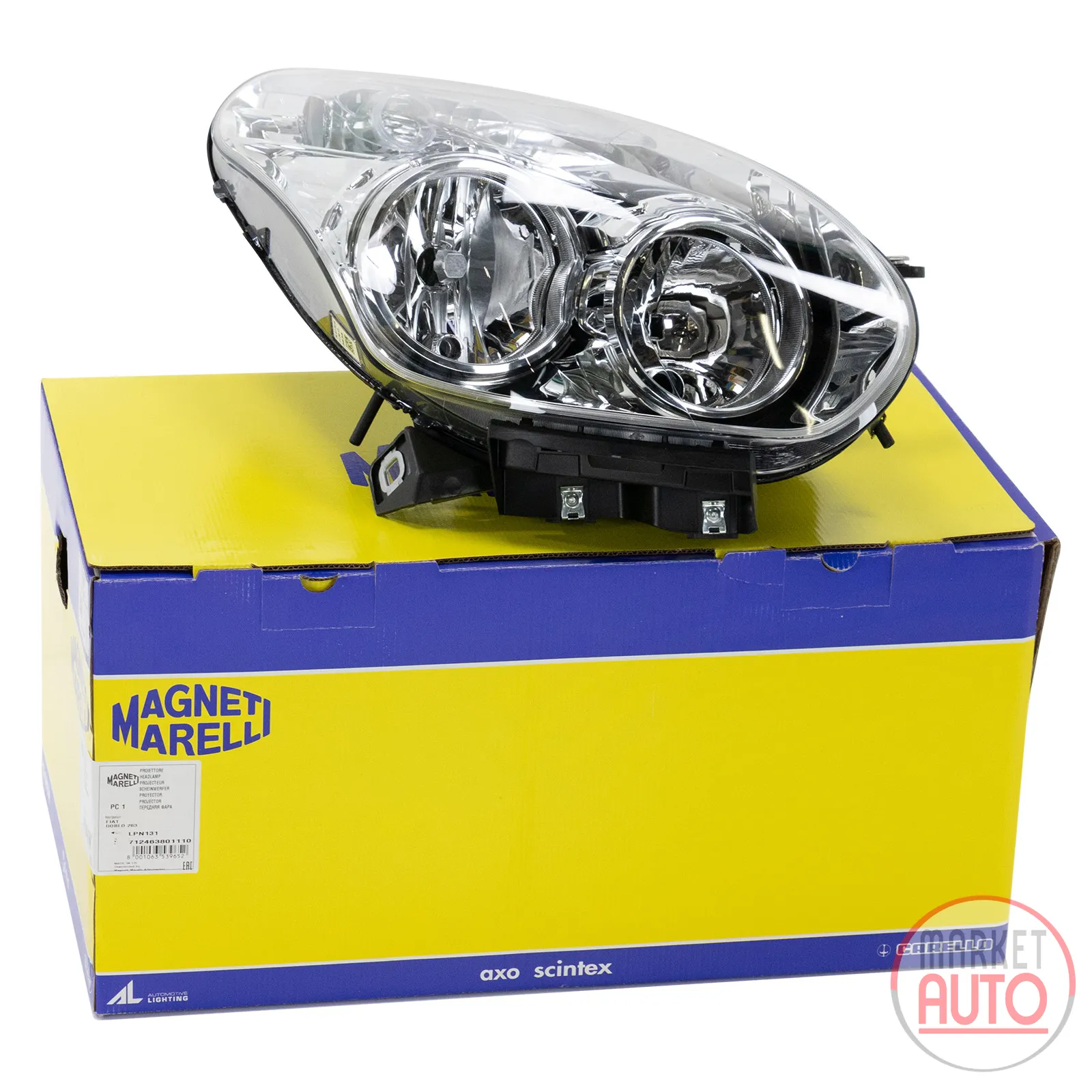 Headlight front right H1/H7 Magneti Marelli