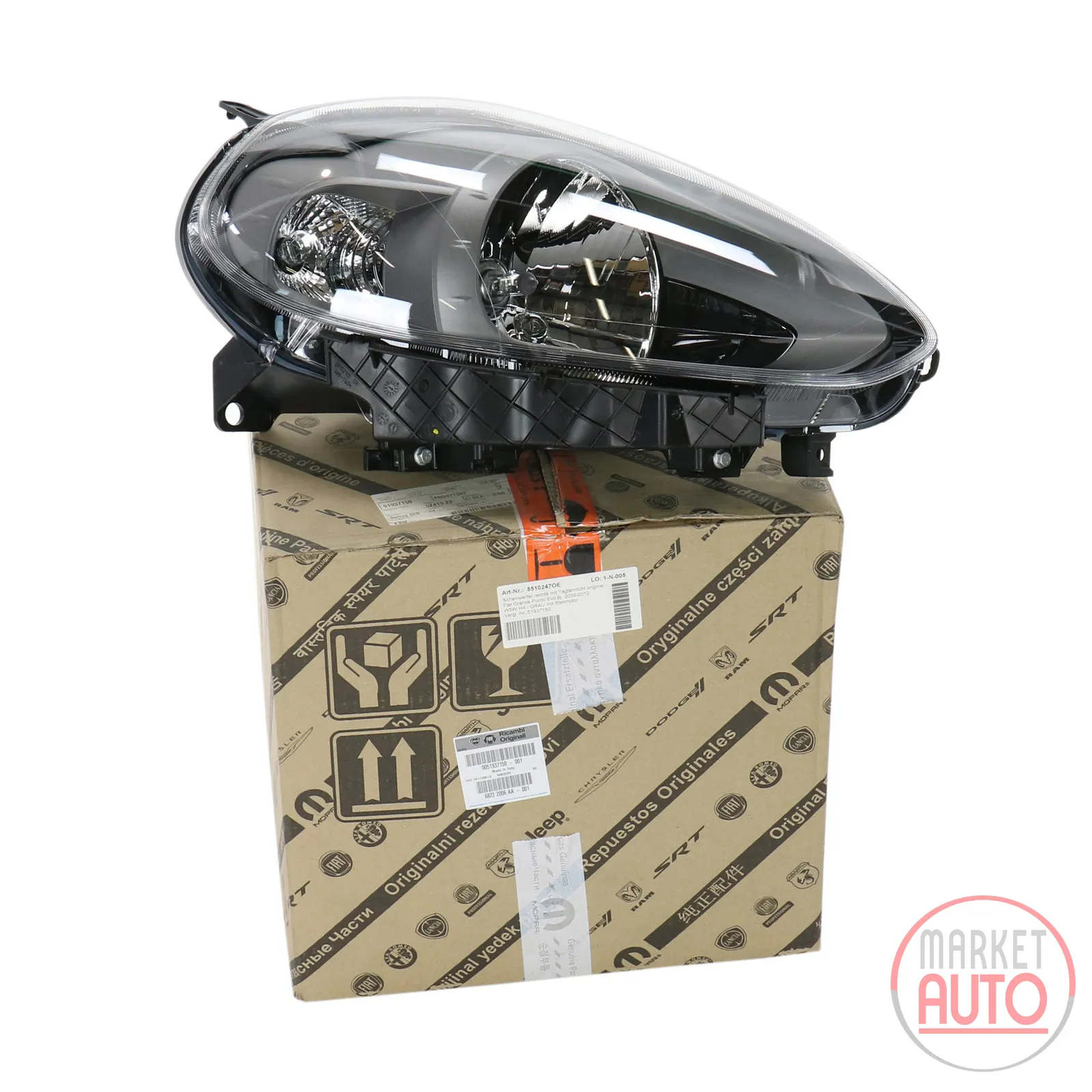 Headlight right with daytime running light original