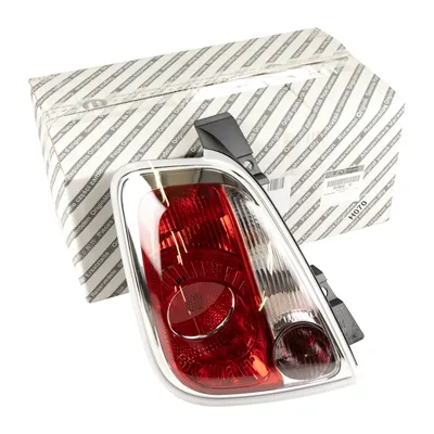 Tail light left white border original