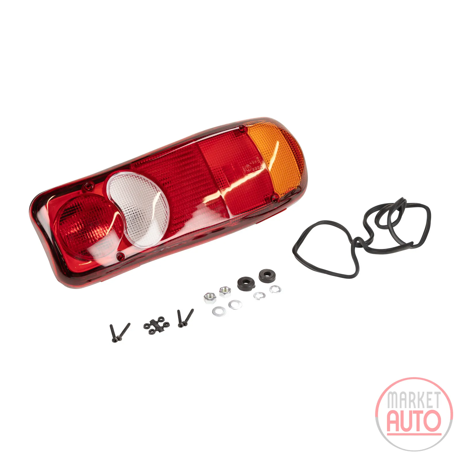 Tail light rear left flatbed with four pins for fastening