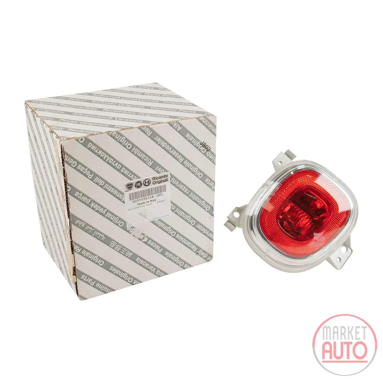 Rear fog light left in bumper