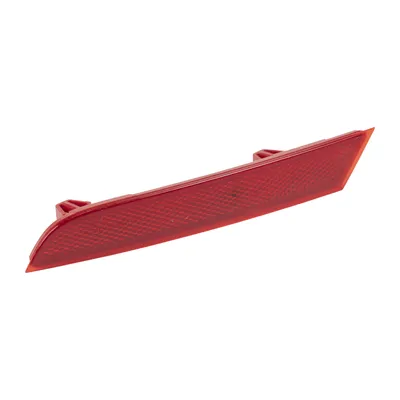 reflector on the rear bumper on the left