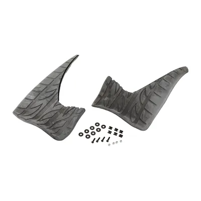 Mud flaps set of 2 for rear, tire design