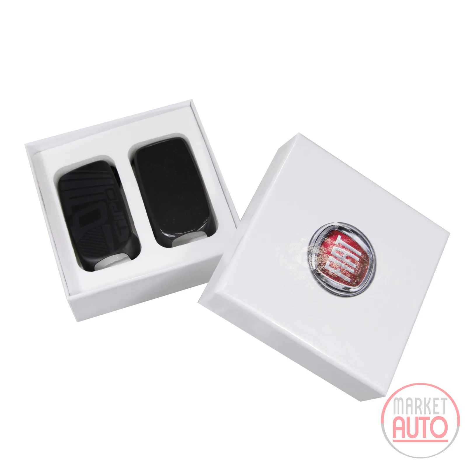 Key cover set Matt Black with Tipo logo