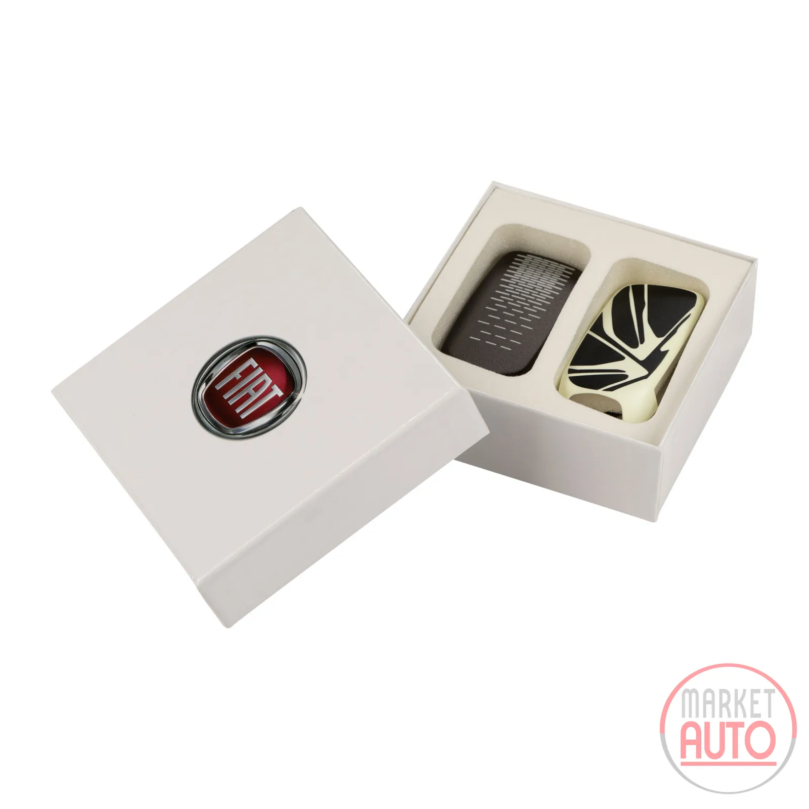 Key cover set matt bronze and black-white fluorescent