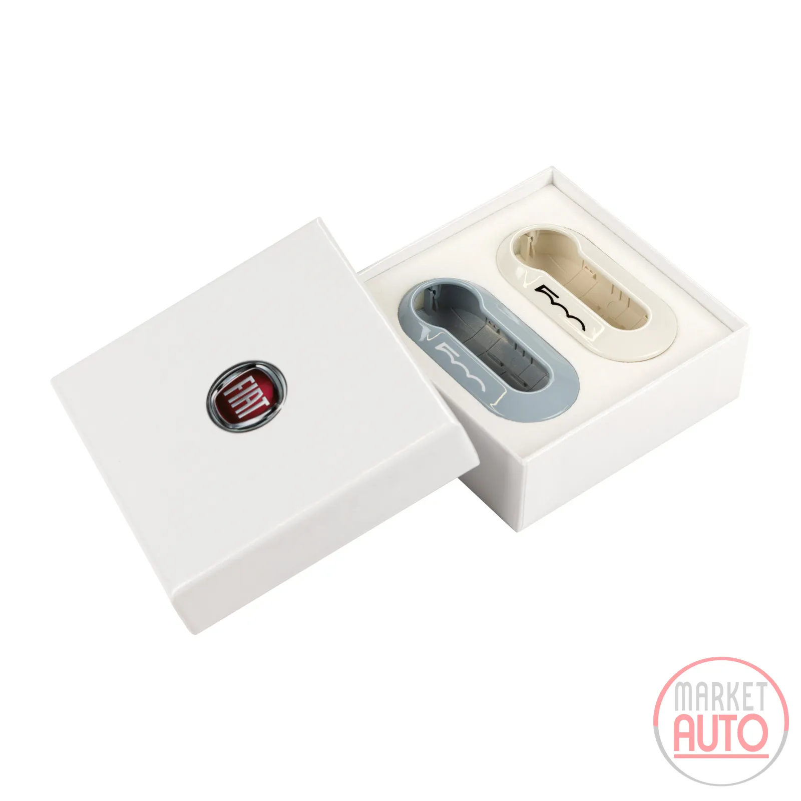 Key cover set 500 light blue + white