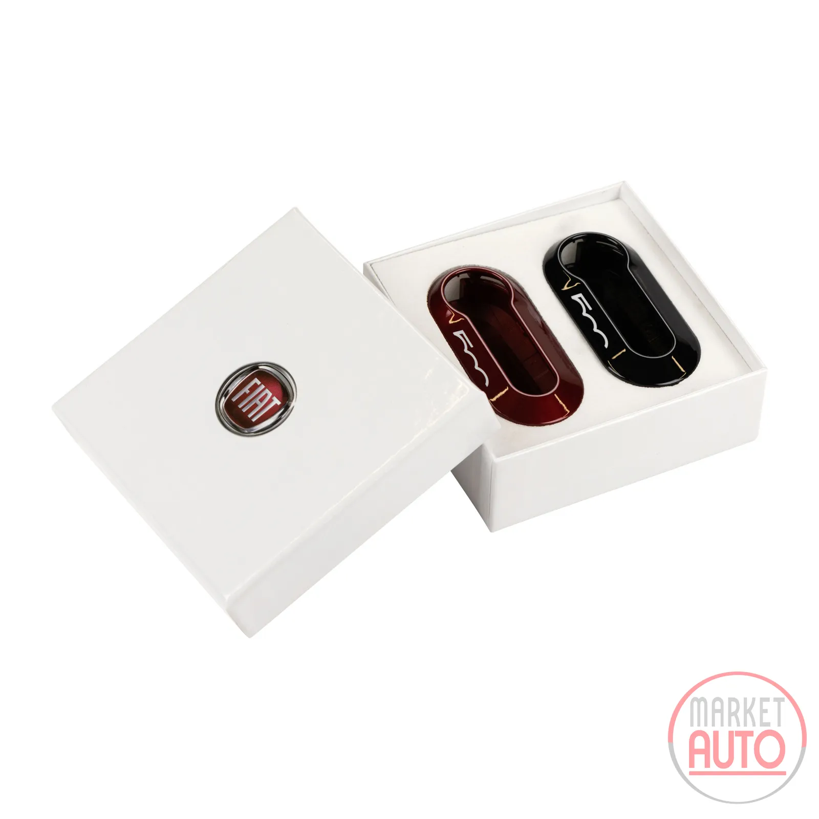 Key cover set Fiat 500 Logo
