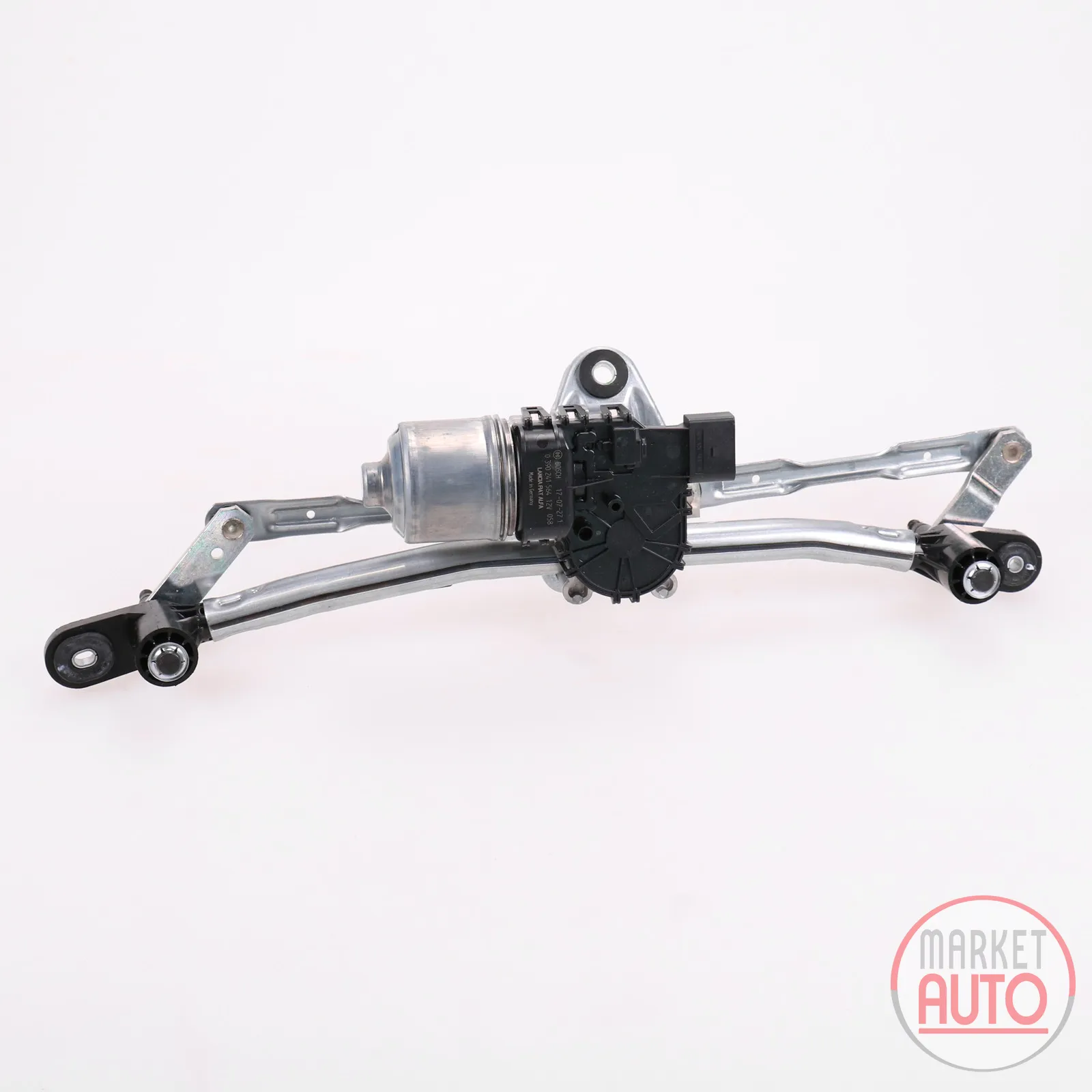 Wiper linkage complete with motor