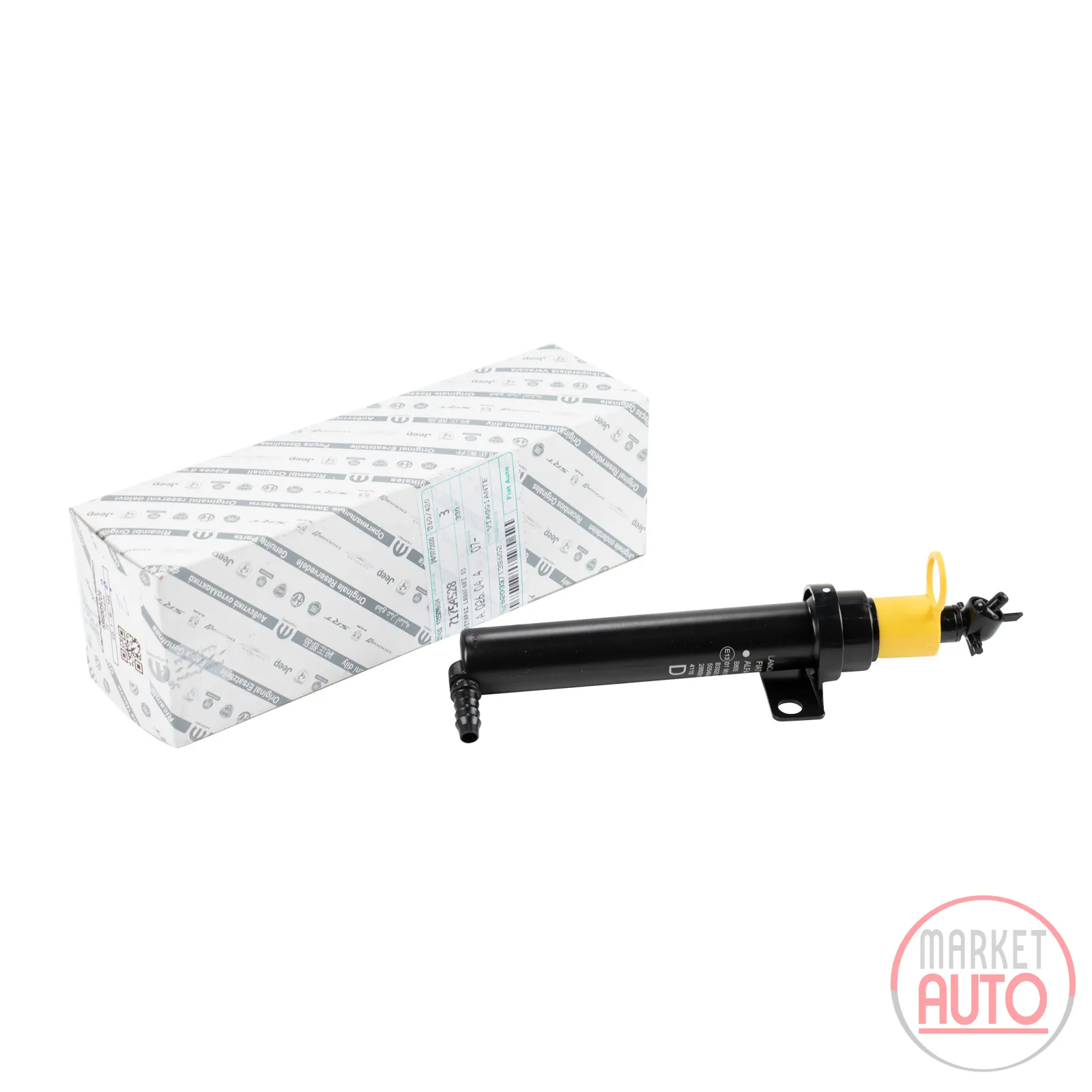 Spray nozzle headlight washer right original FCA (71754528)