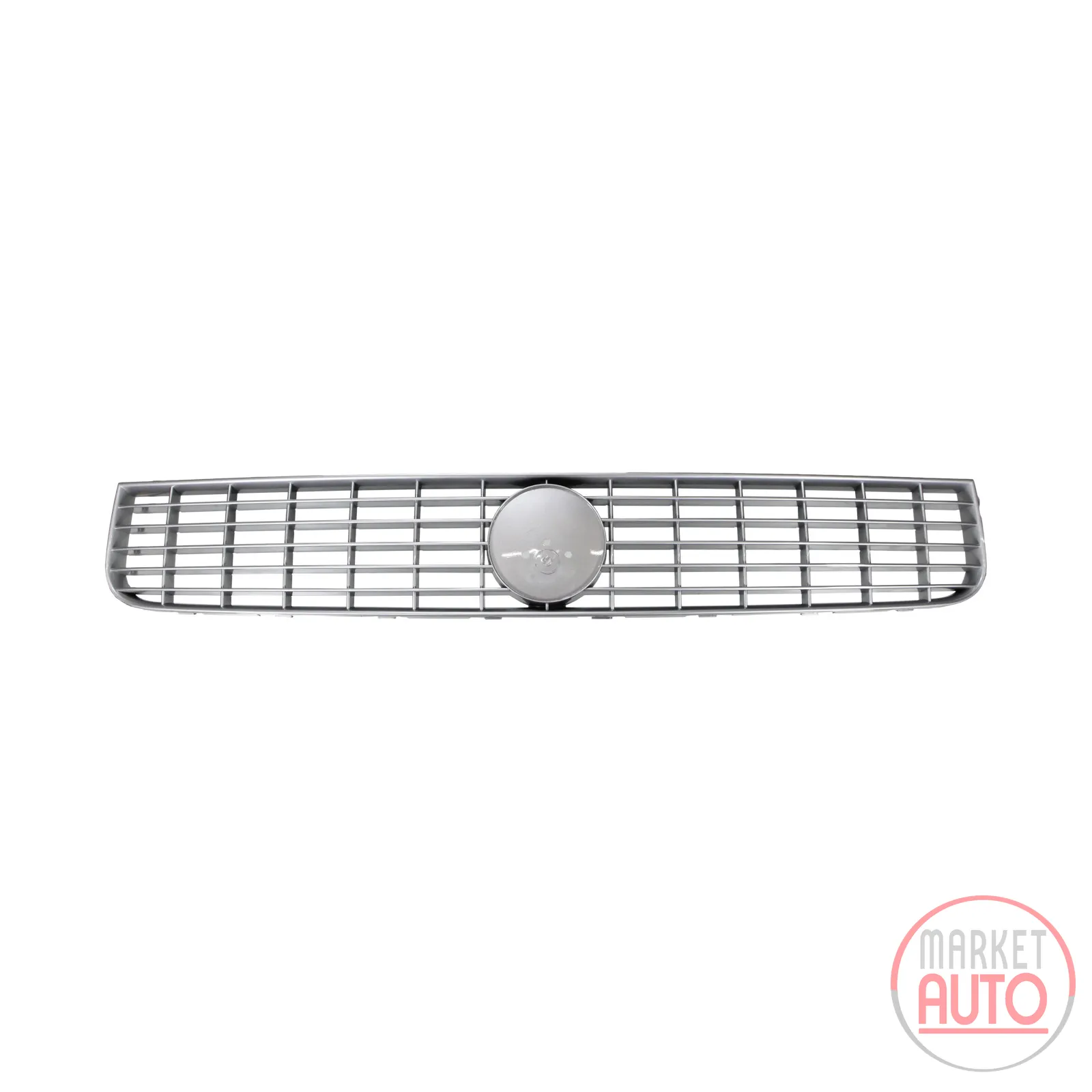 Radiator grille without emblem silver