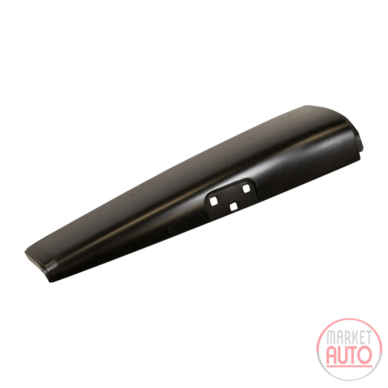 Metal panel on the rear door top right