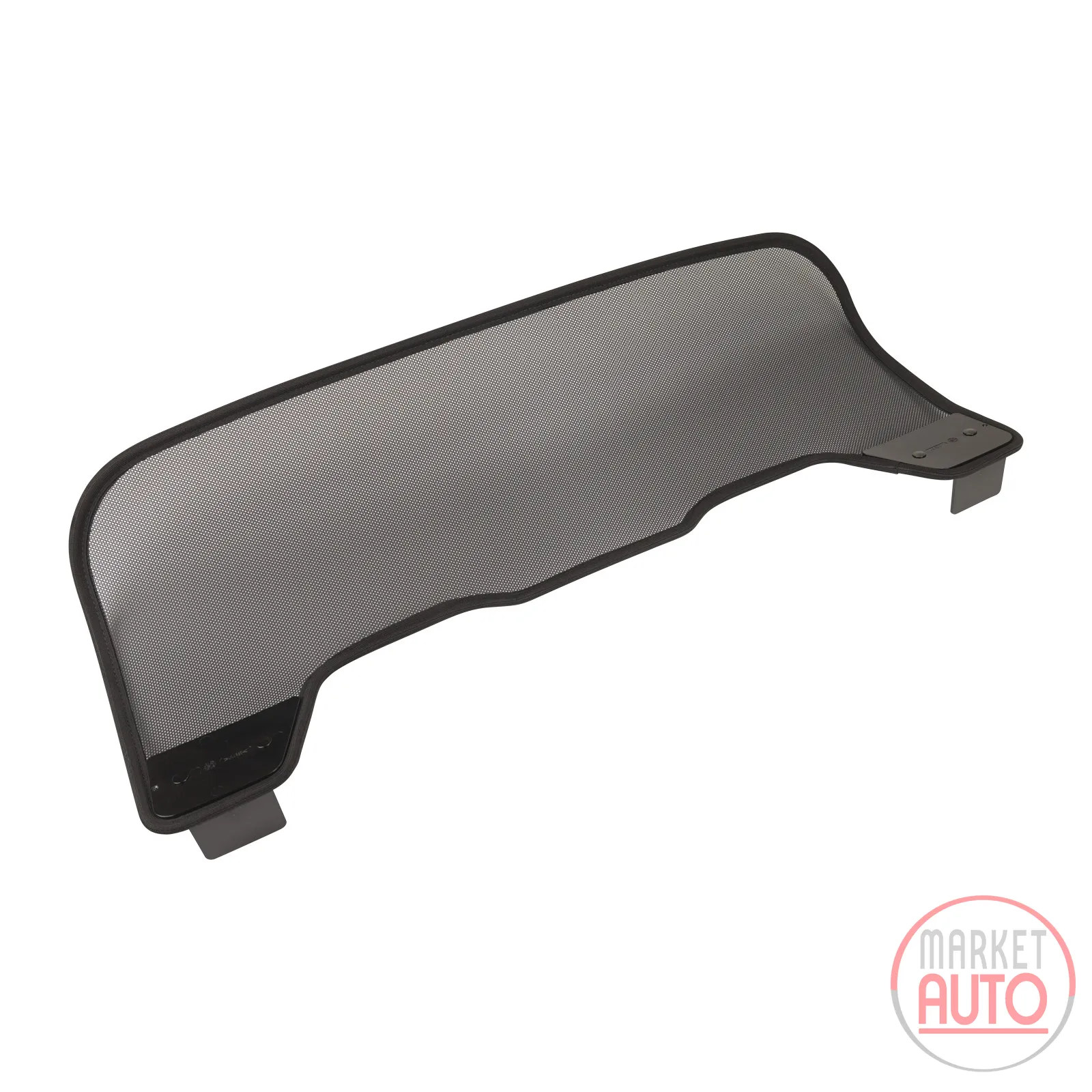 Windshield in the rear of the trunk above the parcel shelf