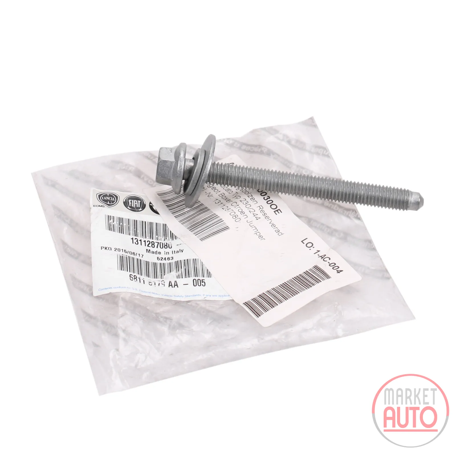 Spare wheel mounting bolt