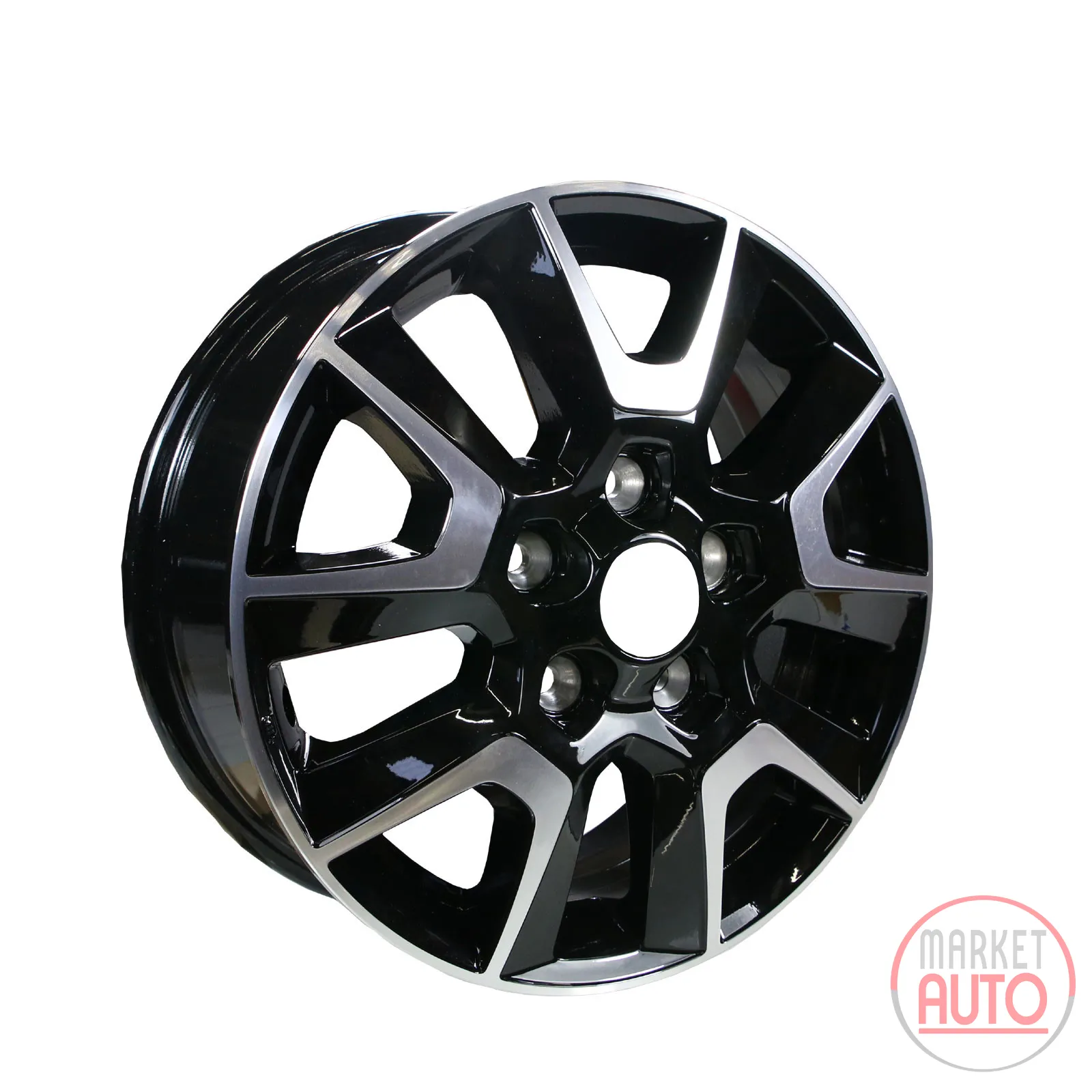 Light alloy rim black silver 16", original