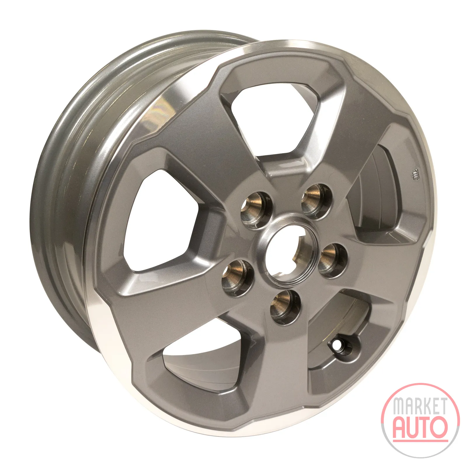 Alloy rim in diamond top coat