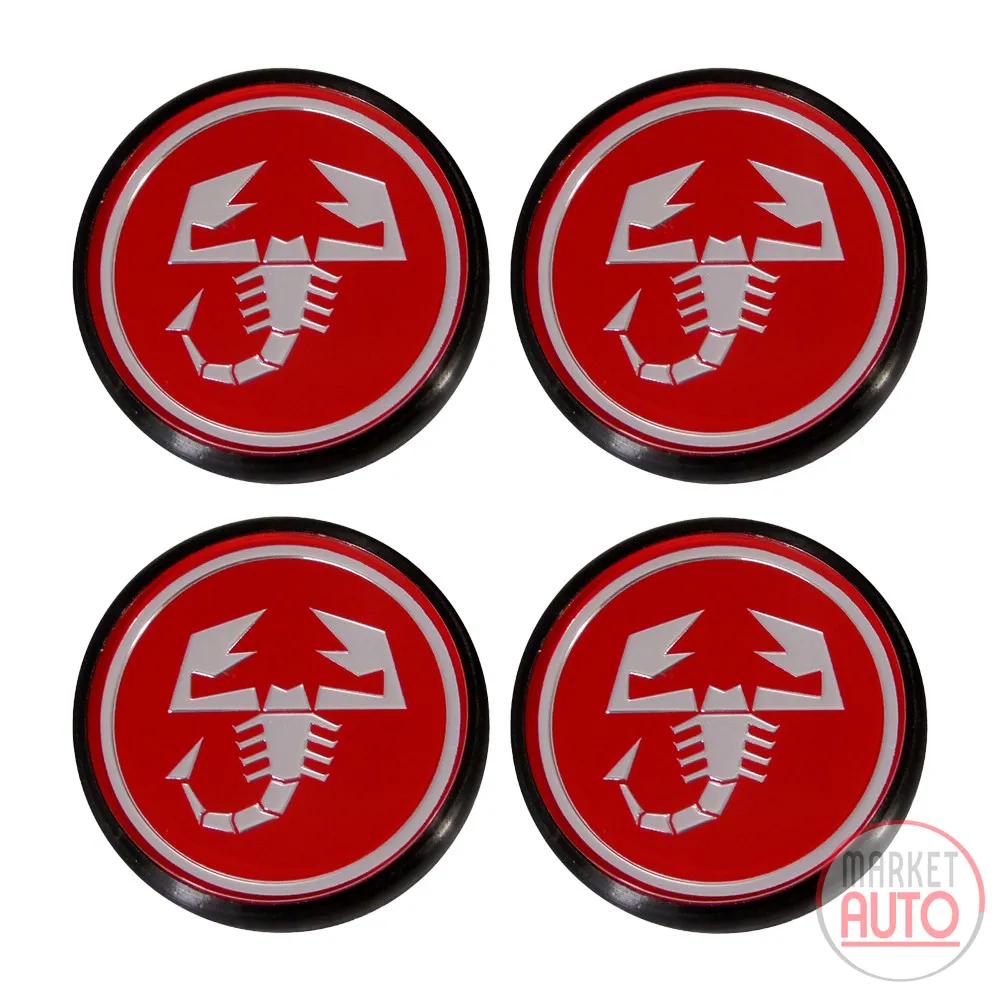 Wheel hub caps for alloy rims, set of 4