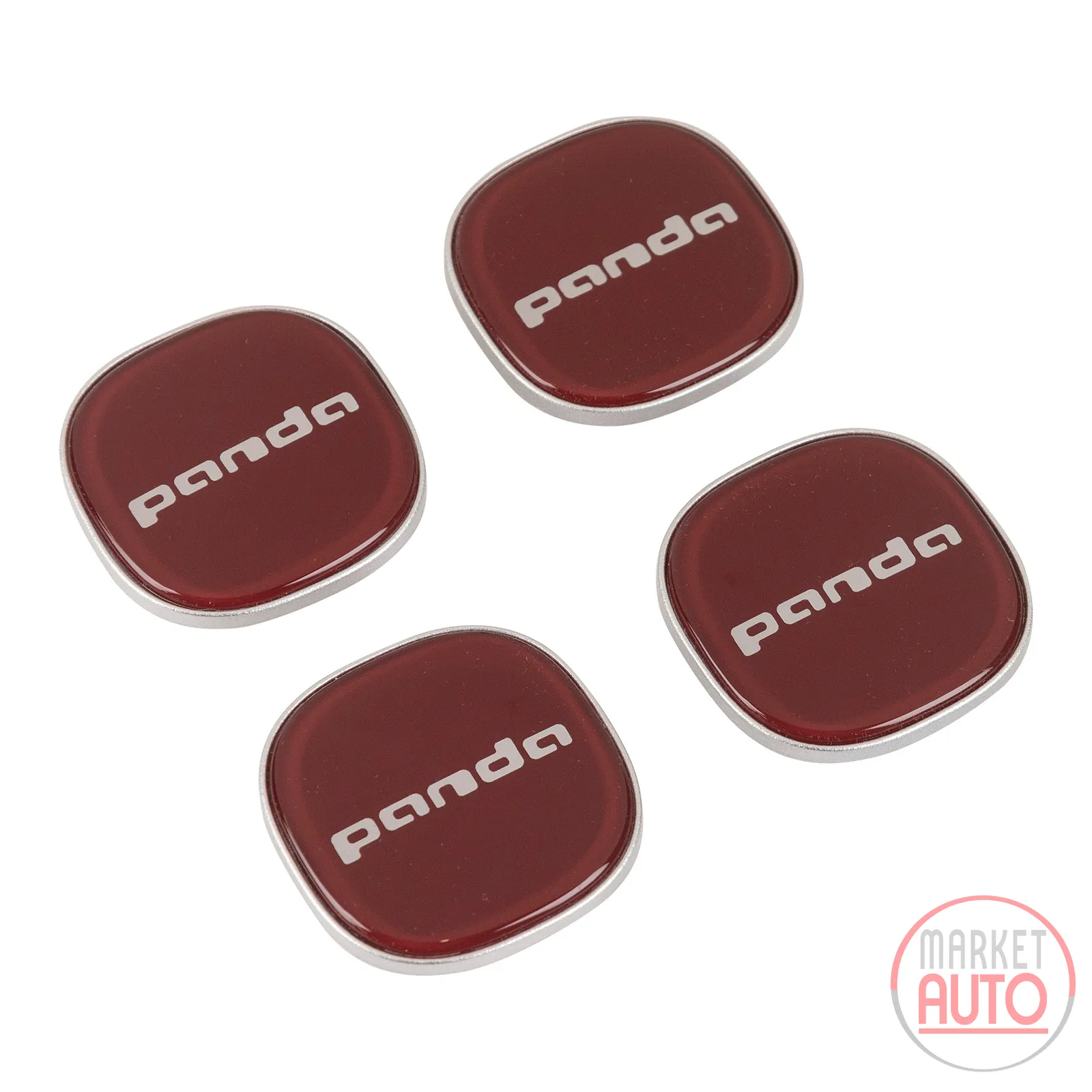 Colored wheel hub caps set of 4 for alloy wheels