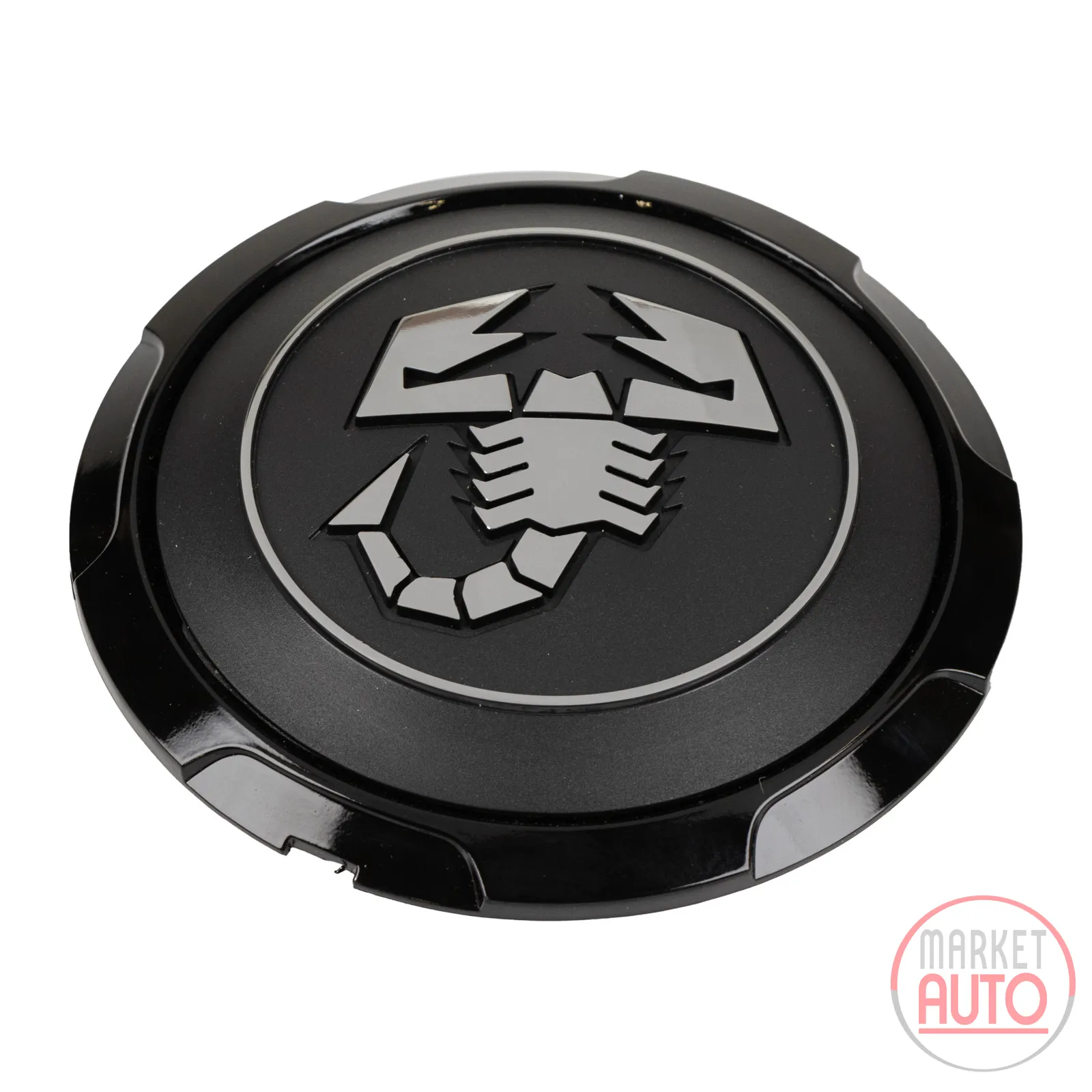 Wheel hub cap scorpion emblem