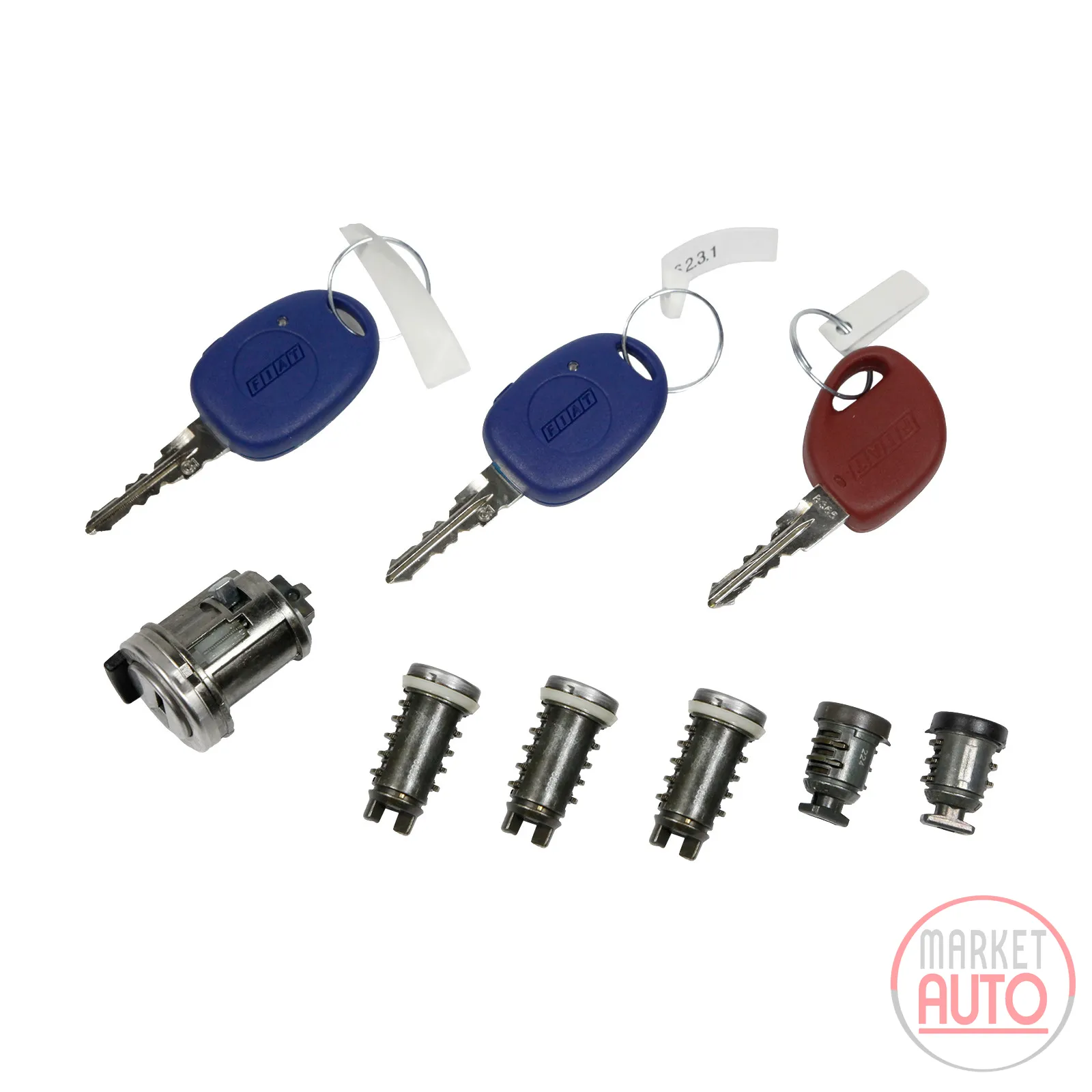 Lock cylinder set 6-piece