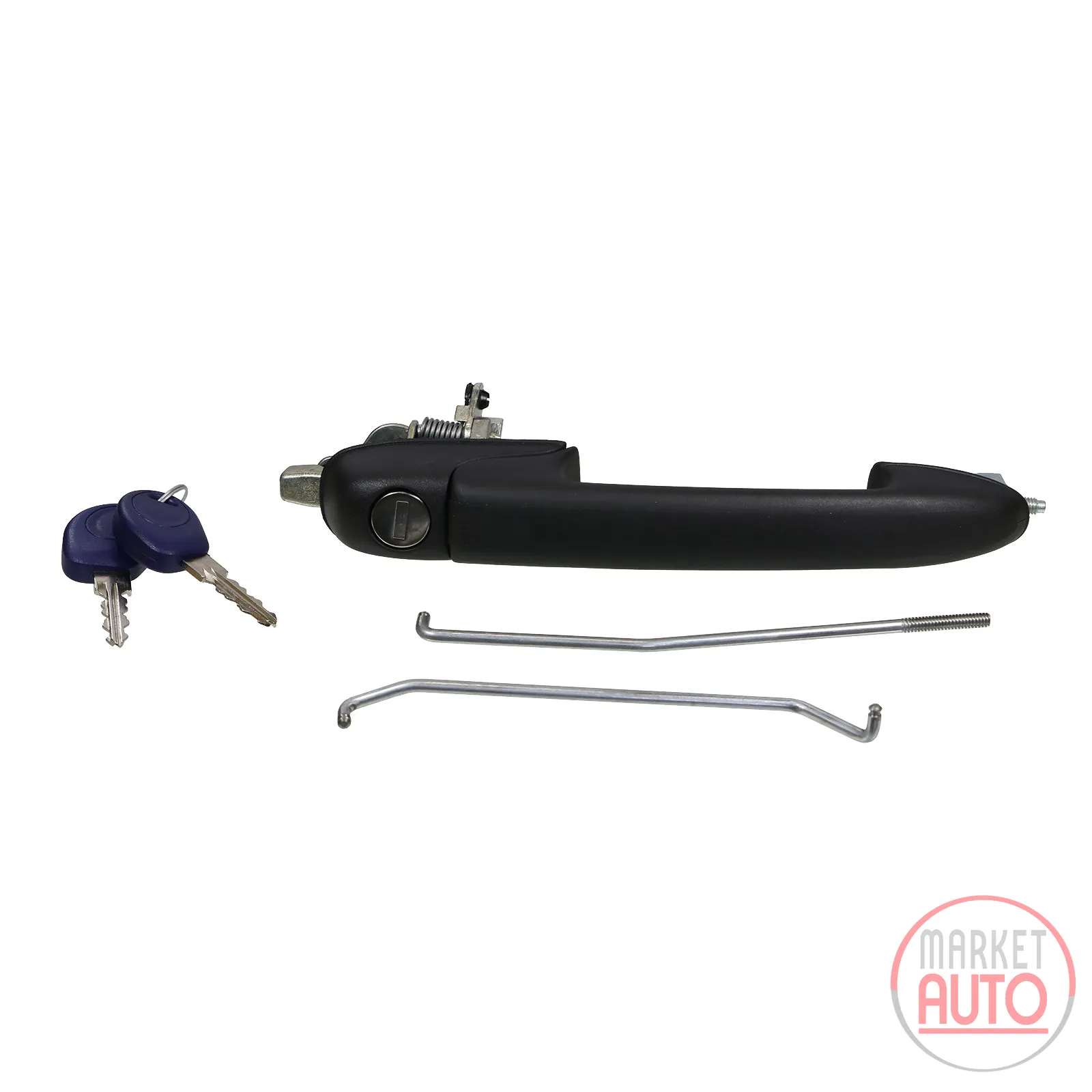 Door handle front right with cylinder