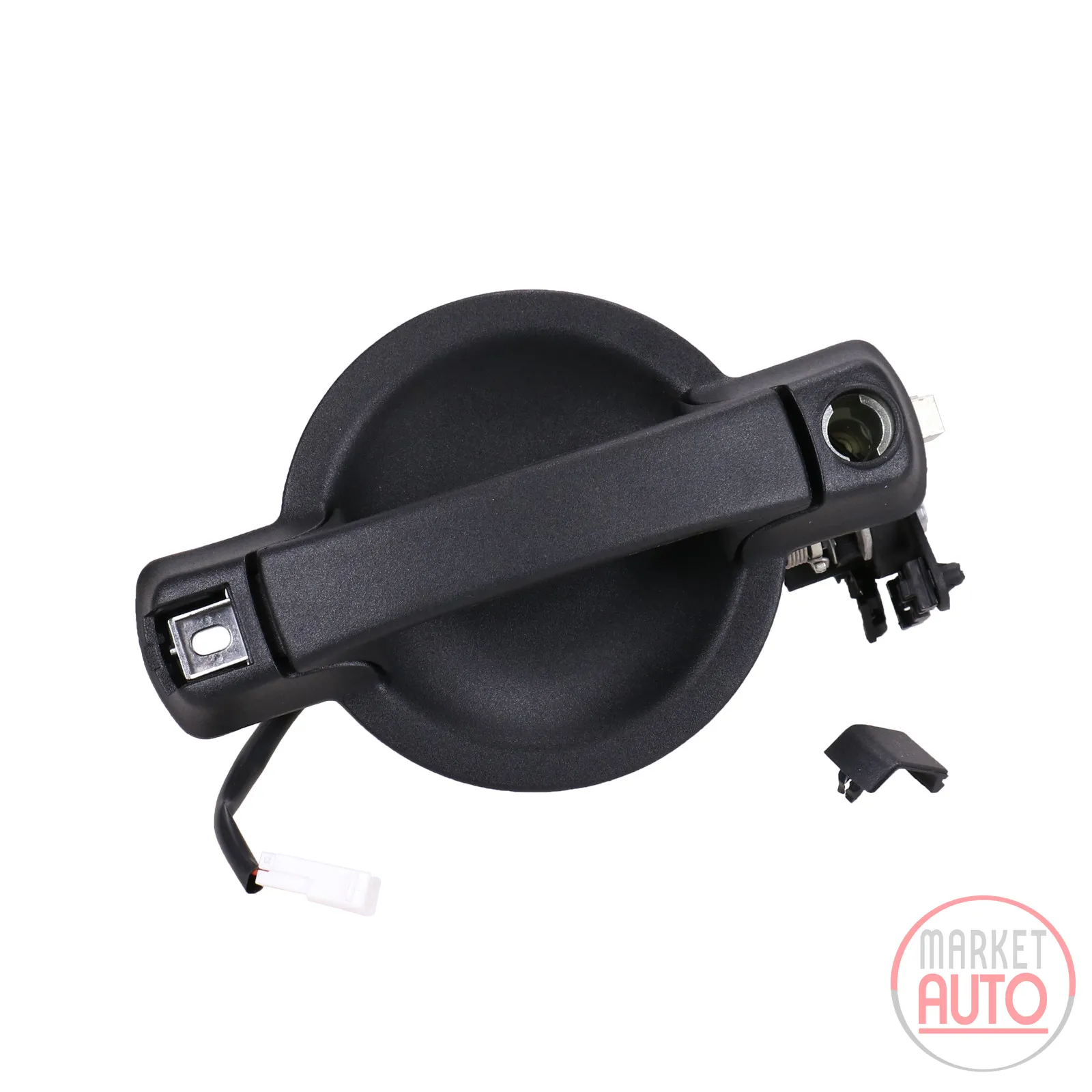 Door handle outside rear door electric mechanism without locking cylinder