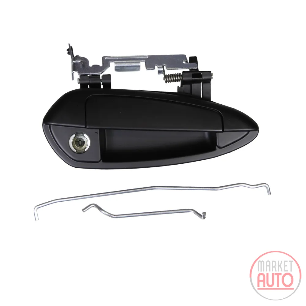 Door handle right plastic black 3-door