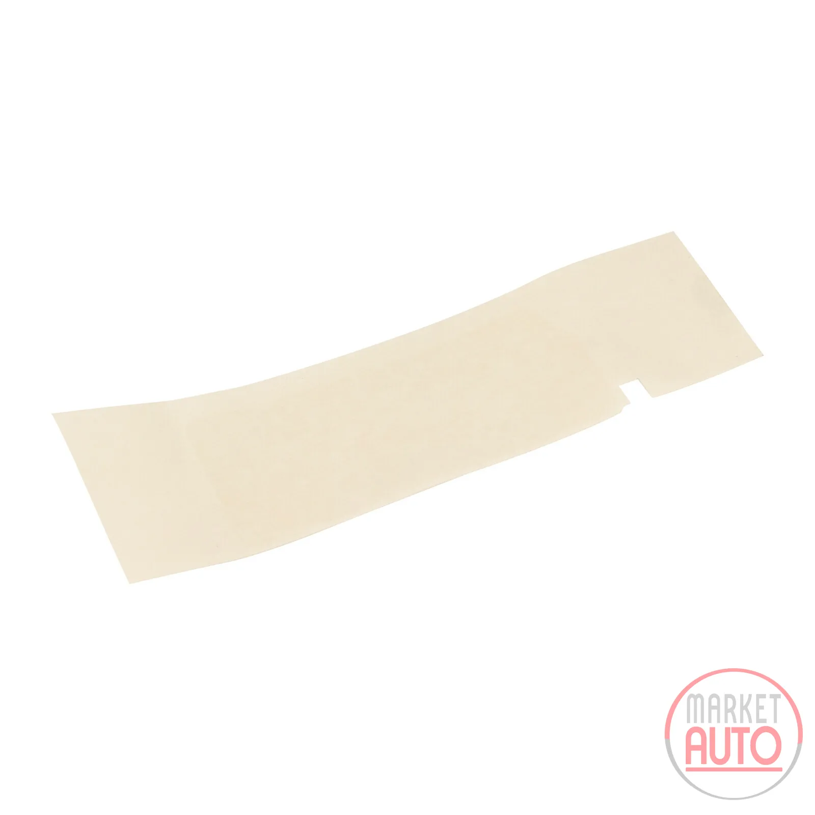 Trim strip in the left fender