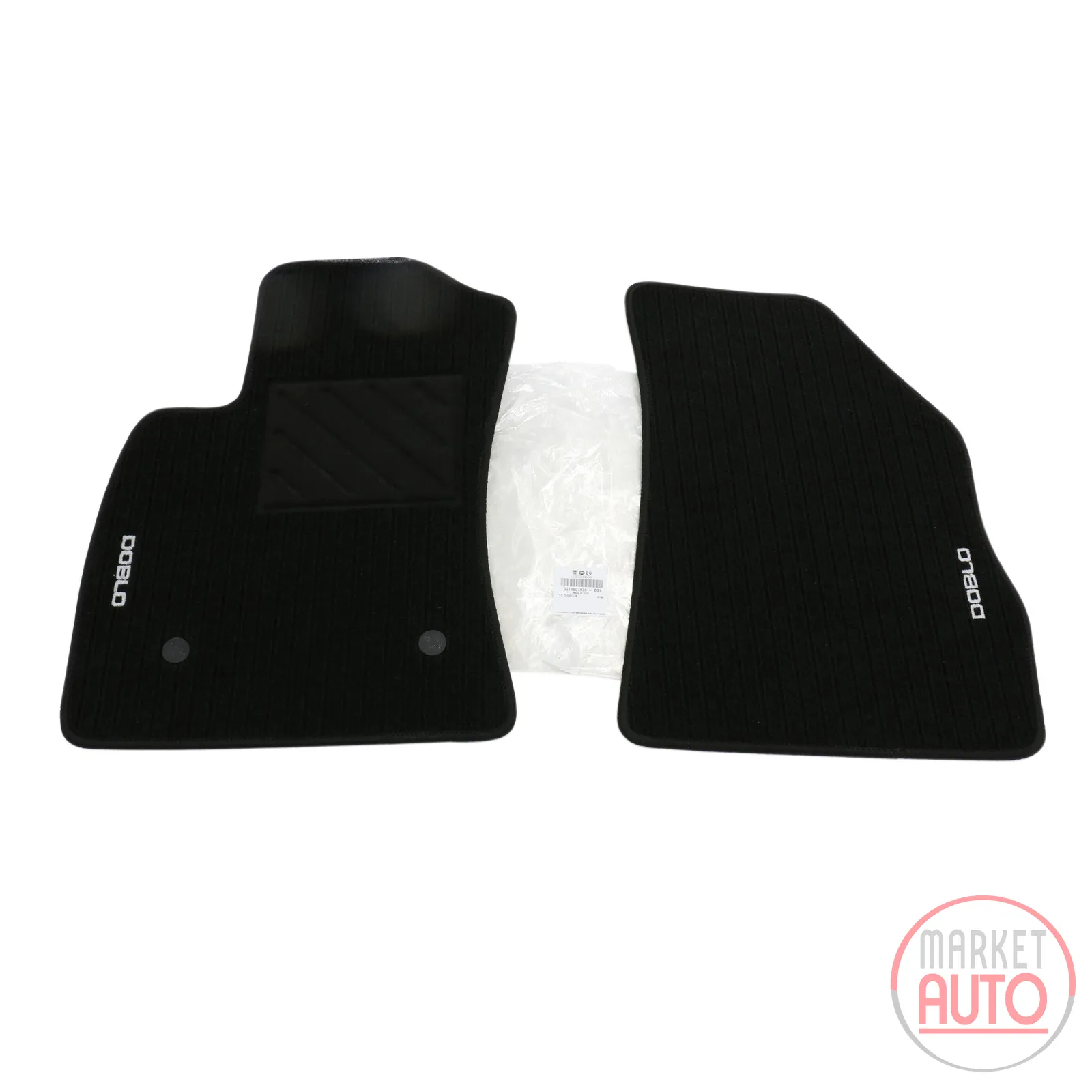 Floor mat set 2 pieces for front velour