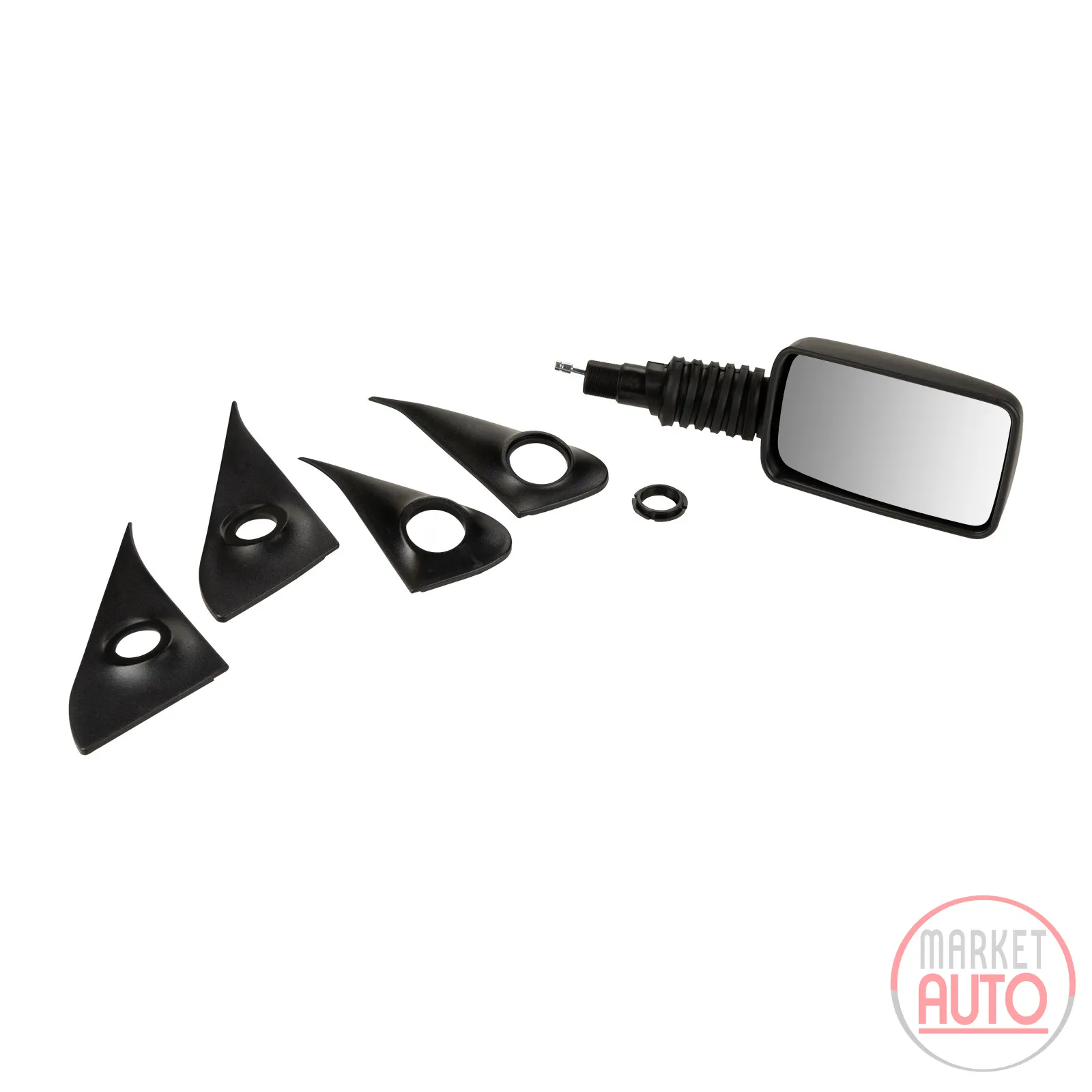 Right exterior mirror adjustable from inside