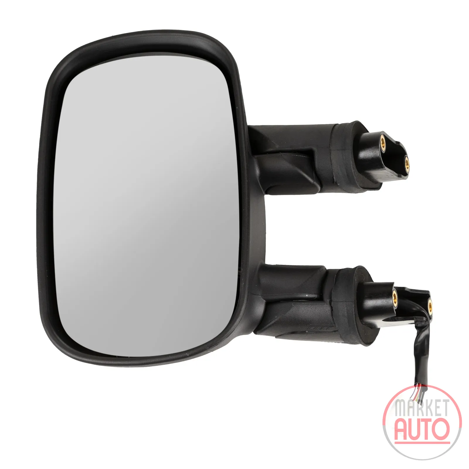 Left exterior mirror electrically heated