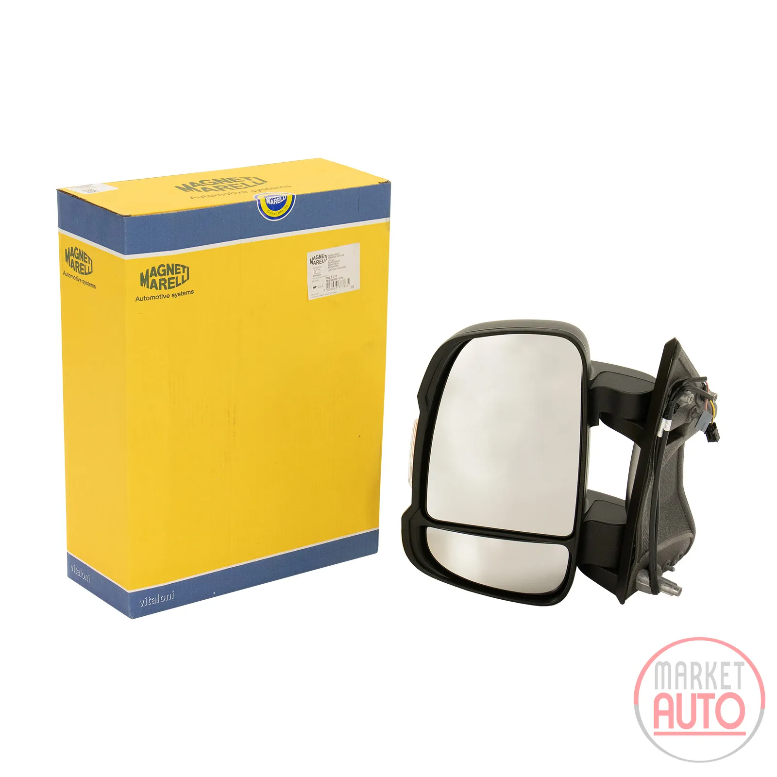 wing mirror left manual temperature sensor 16W short mirror arm Magneti Marell