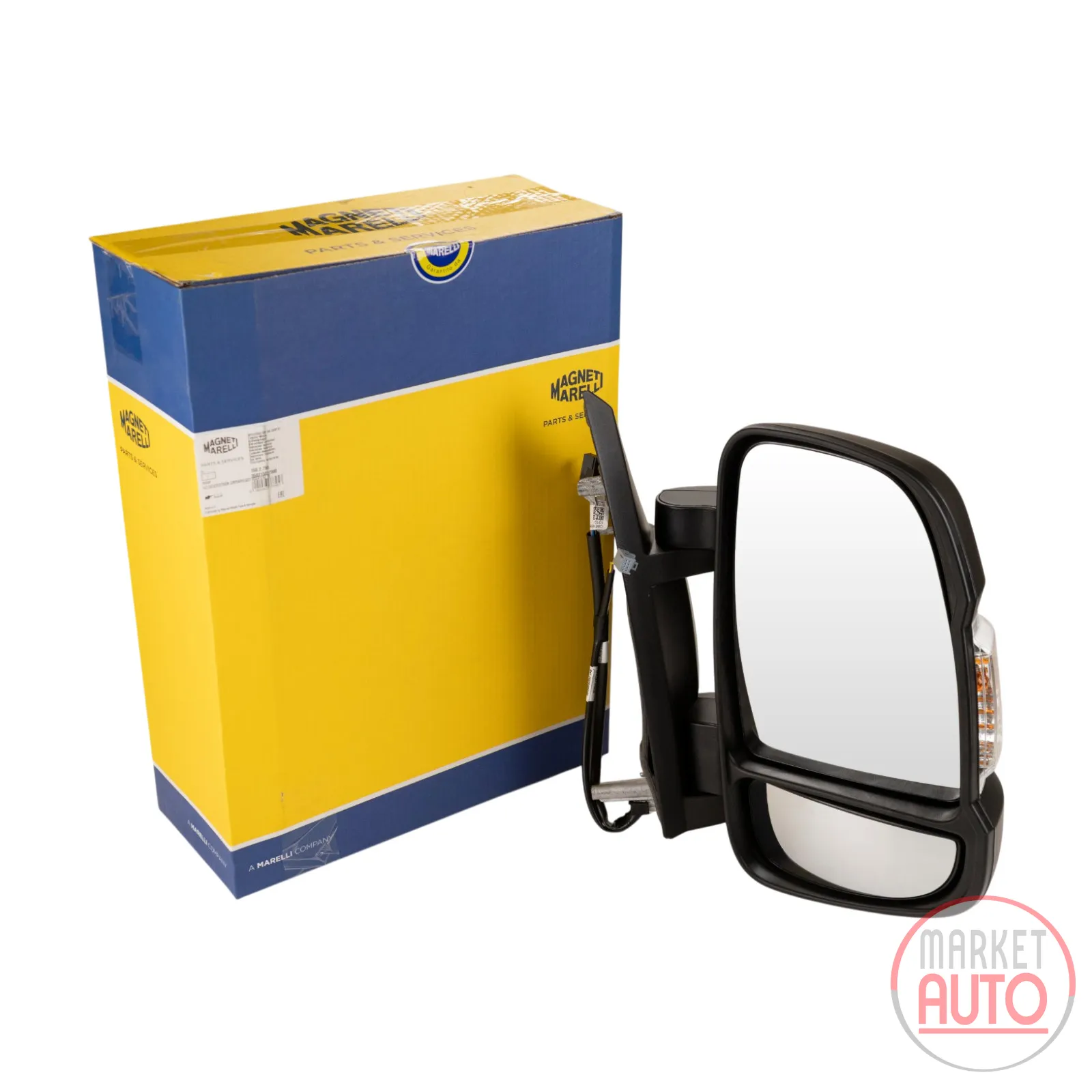 wing mirror right electrically folding 16 W short mirror arm Magneti Marelli