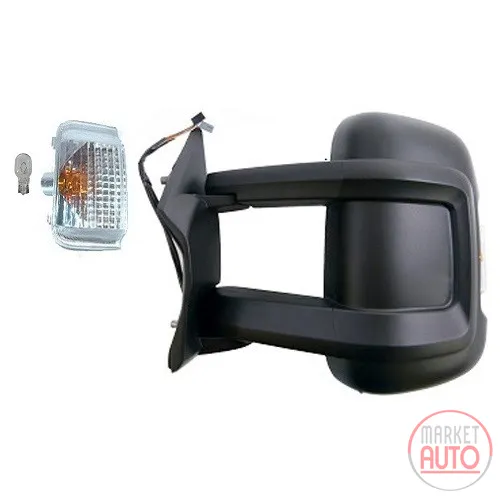 wing mirror left electrically adjustable temperature sensor 16W long mirror arm