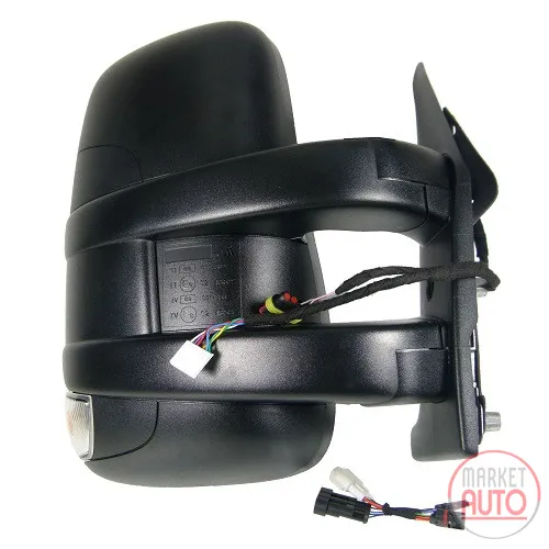 Right exterior mirror electrically adjustable