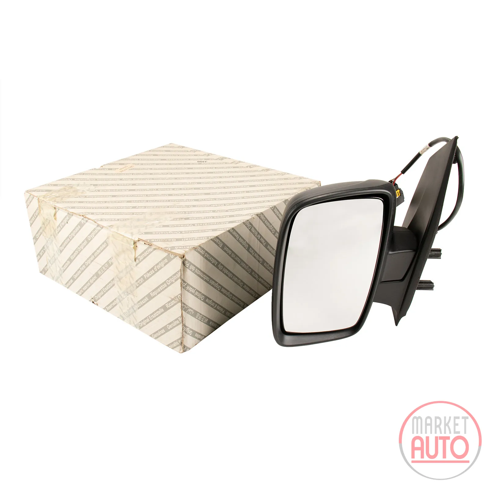 Left exterior mirror electrically heated