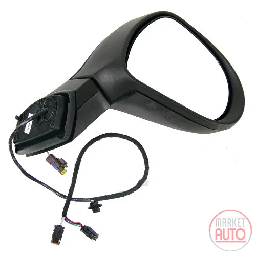 Right exterior mirror electrically foldable