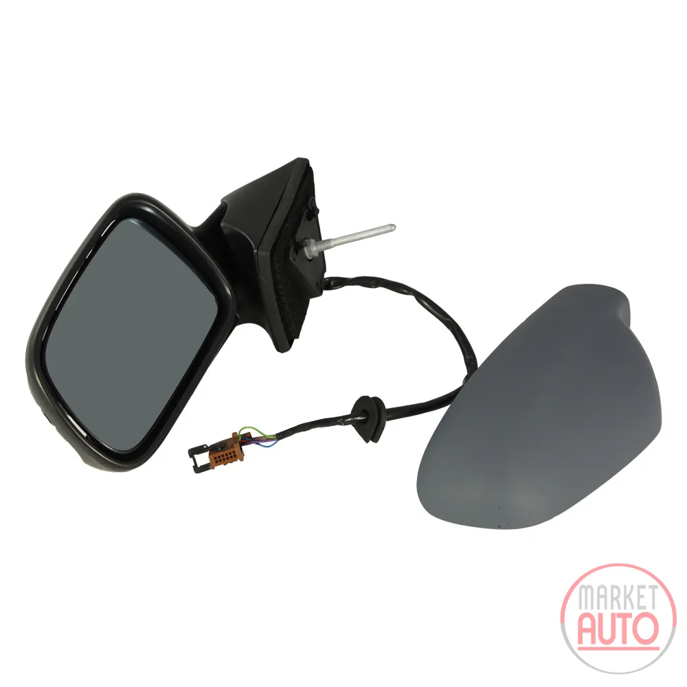 wing mirror on the left, electrically folding