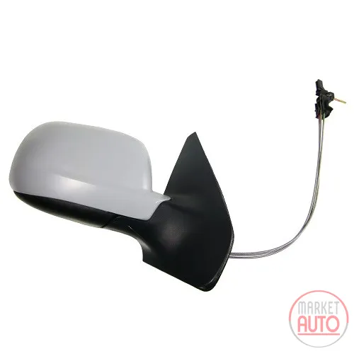 Right exterior mirror manually primed