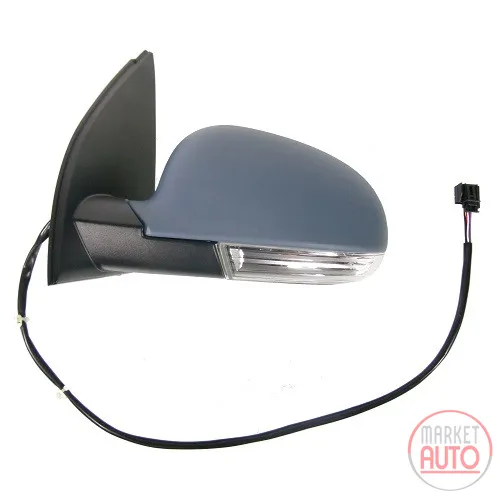wing mirror on the left, electrically folding