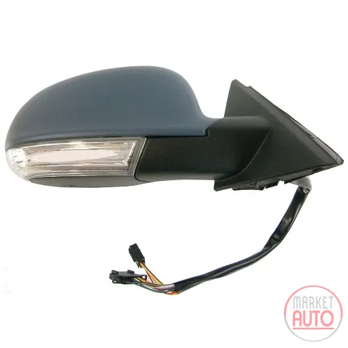 Right exterior mirror electrically foldable