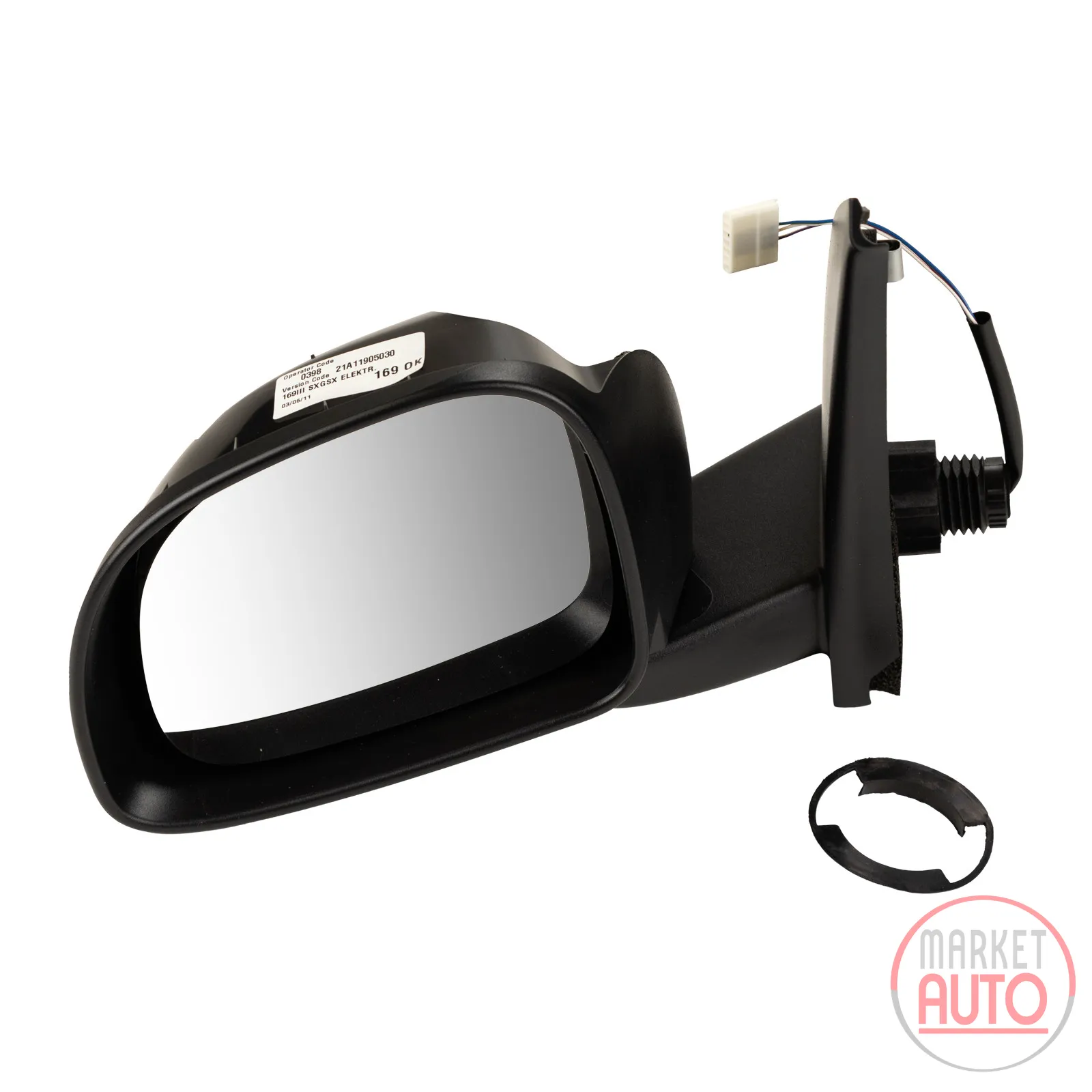wing mirror left electric black