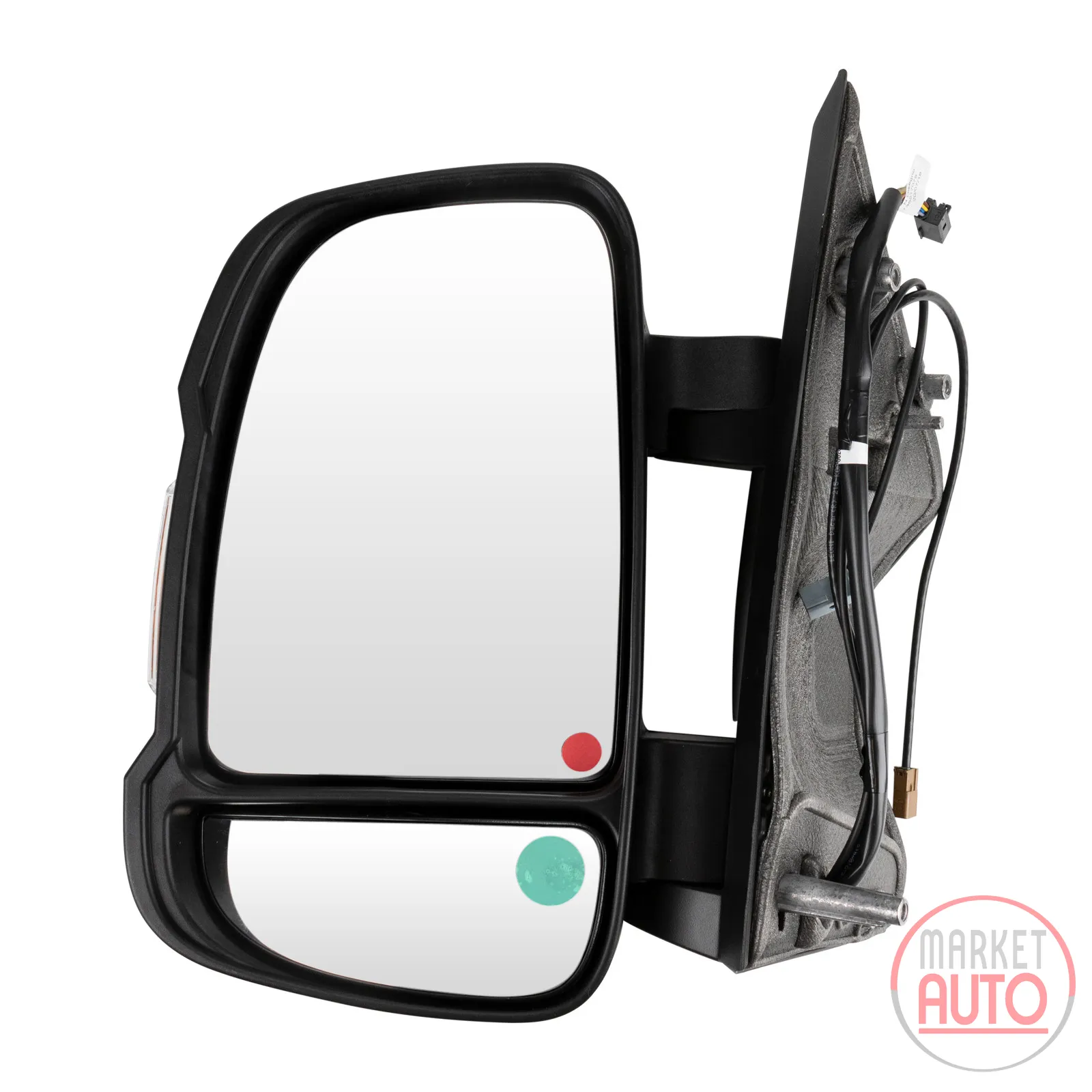 wing mirror left electrically adjustable heated with integrated antenna