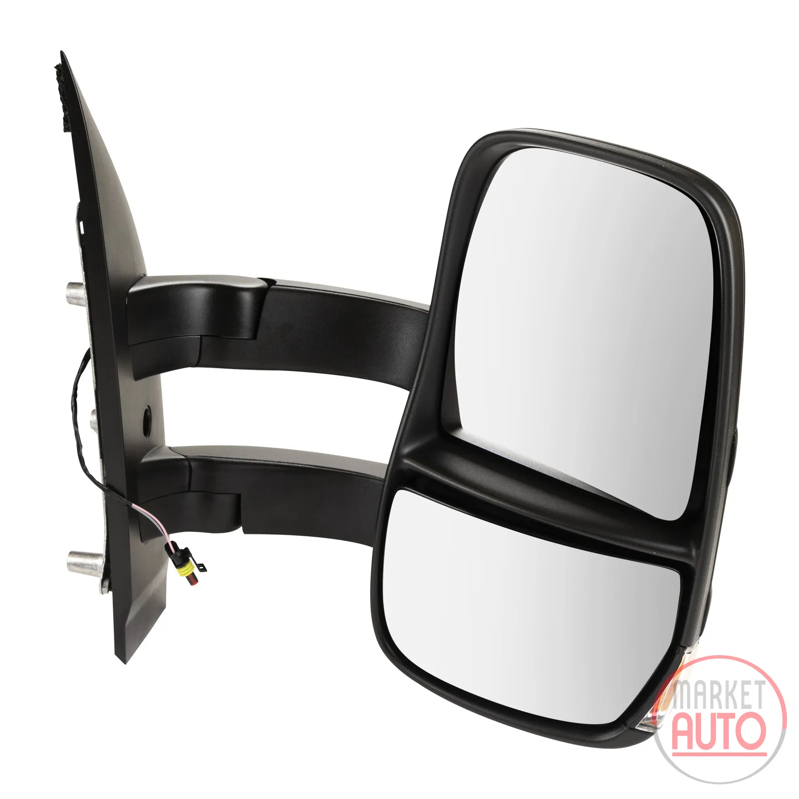 wing mirror right mechanical long mirror arm convex