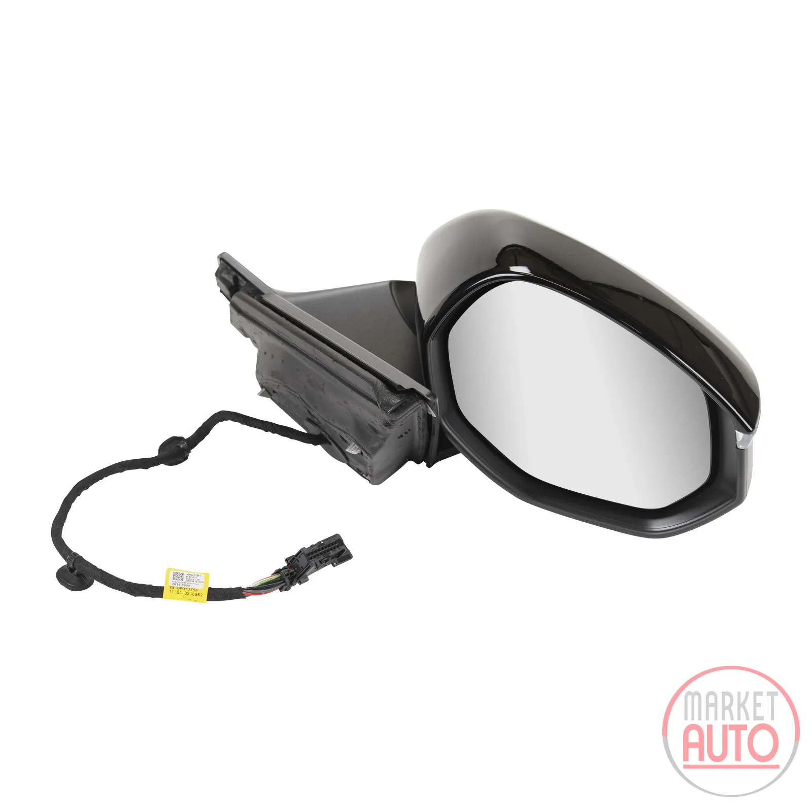 Right exterior mirror electrically folding