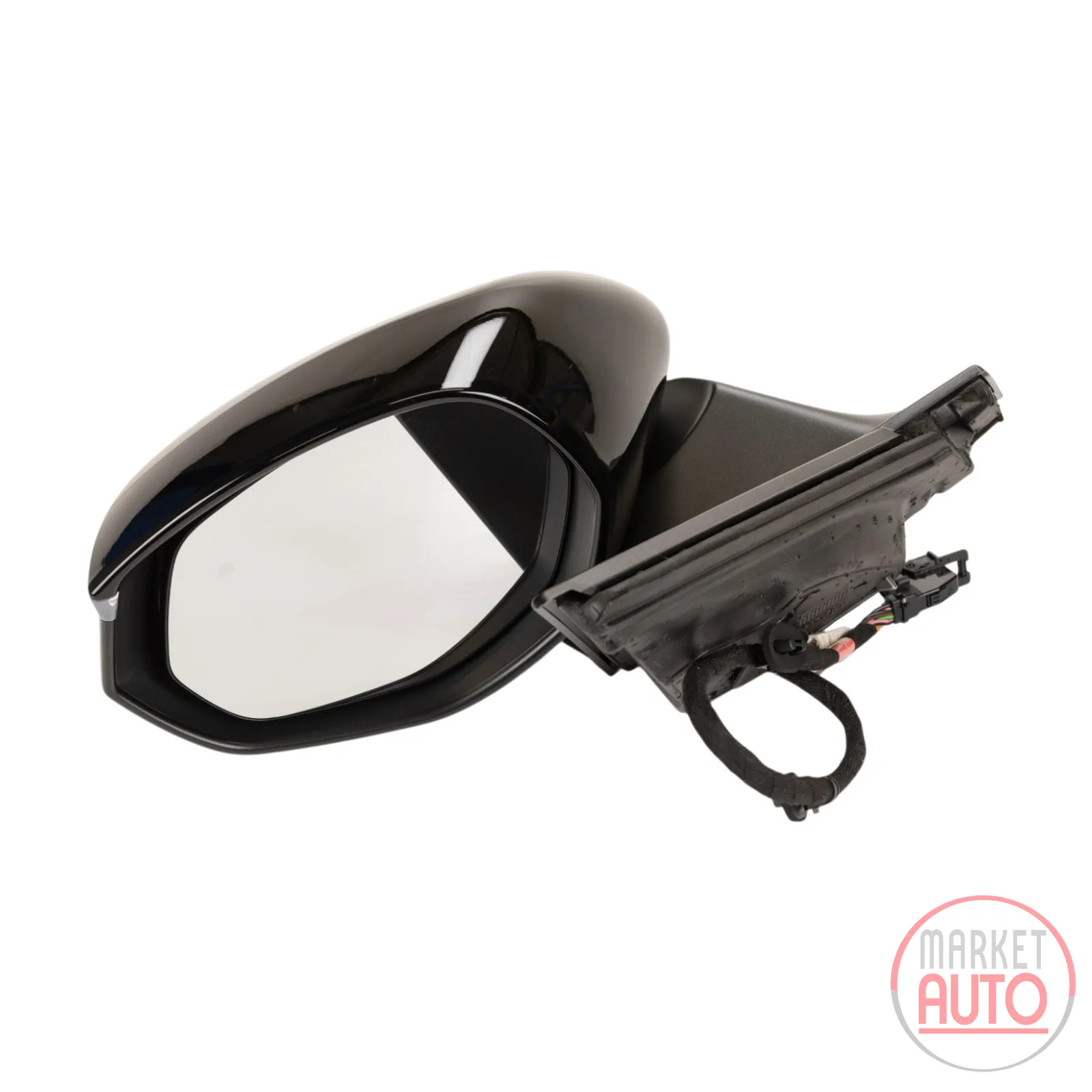 Left exterior mirror electrically folding