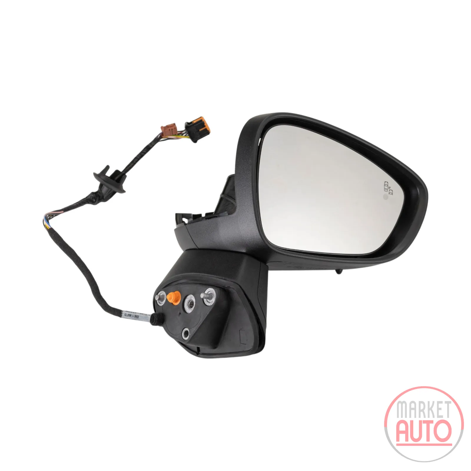 Right exterior mirror electrically folding