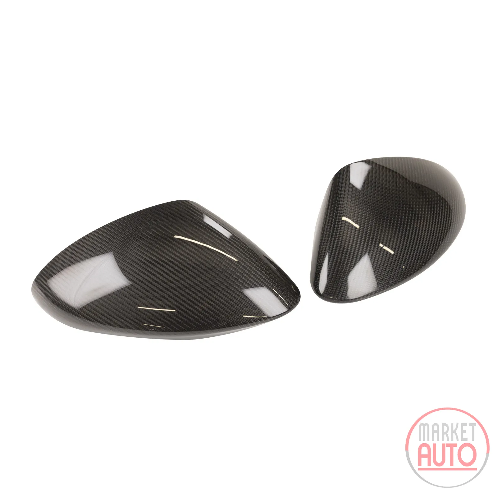 Carbon fiber mirror cap set