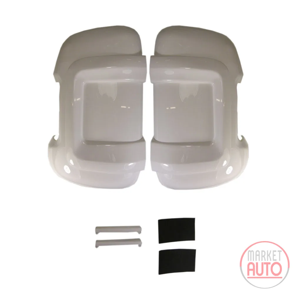 Set Mirror Protector Protection Cap White