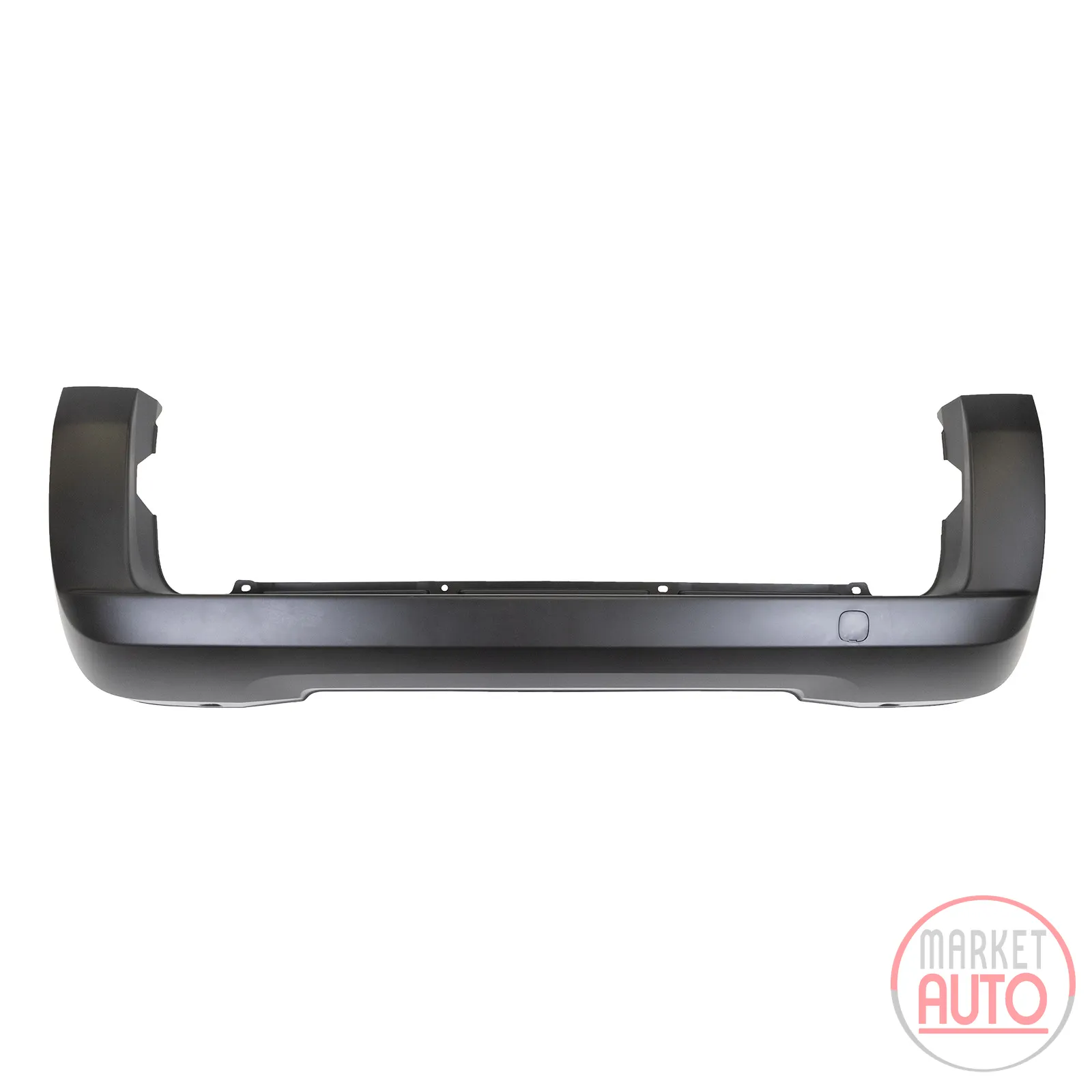 Rear bumper black without PDC